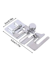 1pc Zinc Alloy Sewing Machine Presser Foot - Silver - View 6