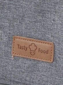 1pc Plain Lunch Bag - Grey - View 3