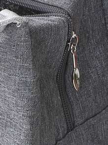 1pc Plain Lunch Bag - Grey - View 6