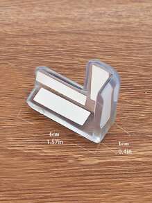 10 piezas Protector de esquina de mesa transparente - transparente - Ver 2
