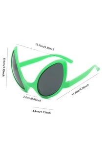 1副塑膠派對眼鏡 - 彩色 - 查看 2