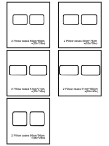 1pair Solid Pillowcase Without Filler - Grey - View 6