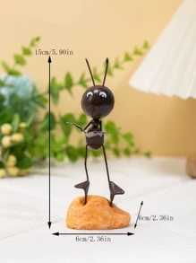 1入組螞蟻設計裝飾工藝品現代鐵藝家居裝飾品 - 彩色 - 查看 5