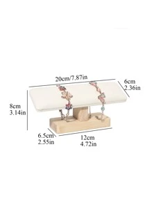 1 Miếng Bằng gỗ Cơ sở Giá trang sức , Vòng tay Giá đỡ trưng bày , Đối với Vật dụng trong nhà , Qủa tặng Cho Ngày Lễ Tình Nhân - Màu be - Xem 3