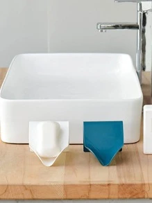 壁挂式肥皂盒沥水皂架适用于浴室，自粘式肥皂盒塑料皂盒浴室配件家居浴室装饰秋季装饰返校