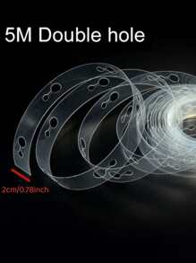 小氣球配件5m氣球鏈緞帶婚禮派對生日背景裝飾氣球鏈條拱形小氣球用品 - 無色 - 查看 3