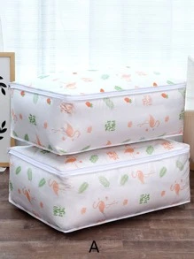 1入組簡單圖案防塵大容量可折疊被子收納袋 - 彩色 - 查看 7