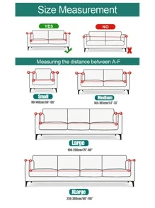 1pc Heart Pattern Sofa Slipcover - Black and White - View 8