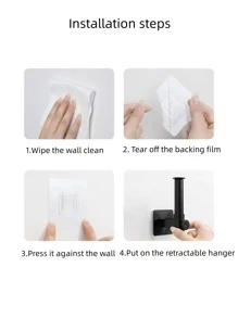 1pc Multifunction Kitchen Storage Rack - Black - View 6