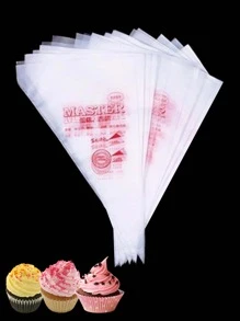10pcs Disposable Cream Pastry Bags, Piping Bags For Cake Decoration And Desserts, Baking Tool - Multicolor - View 1