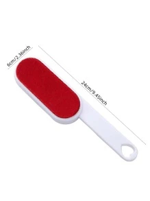 1pc Portable Lint Brush, Simple Two Tone Plastic Lint Remover Brush For Clothes - Multicolor - View 2