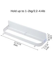 1入浴室拖鞋架，掛牆門後鞋子收納架，馬桶收納架，適用於浴室牆面鞋子儲藏，臥室和客廳門後家用拖鞋組織架(隨機顏色)