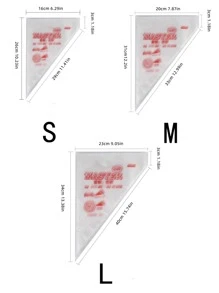 10pcs Disposable Cream Pastry Bags, Piping Bags For Cake Decoration And Desserts, Baking Tool - Multicolor - View 2