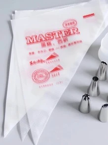 10pcs Disposable Cream Pastry Bags, Piping Bags For Cake Decoration And Desserts, Baking Tool - Multicolor - View 4