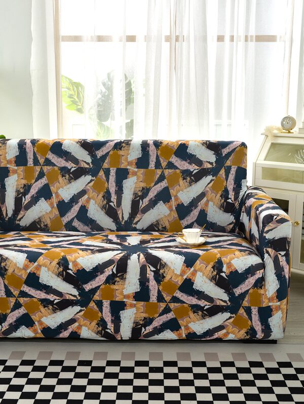 1pc Geometric Pattern Stretchy Sofa Slipcover SHEIN South Africa