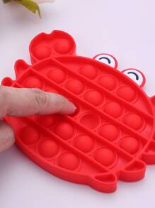 1pc Crab Shaped Pop Push Bubble - Red - View 5