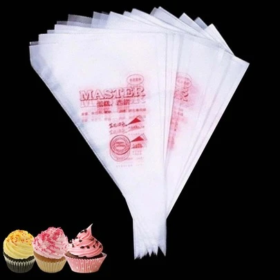 10 cái Túi đựng bánh kem dùng một lần, Túi bắt kem để trang trí bánh và món tráng miệng, Dụng cụ làm bánh