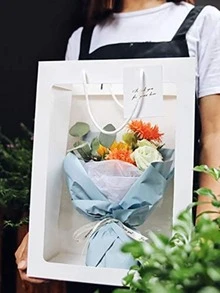 3 piezas Bolsa de regalo transparente - Blanco - Ver 4