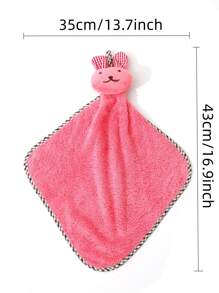 1 Peça Pano de Prato Toalha de Cozinha com Desenho de Coelho Aleatório - Multicolorido - Visão 2