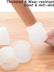 4pcs Silicone Table Foot Cover - White - View 3