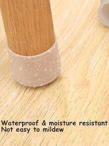 4pcs Silicone Table Foot Cover - White - View 5