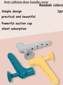 1 pieza Funda de manija de puerta unicolor - Amarillo - Ver 3