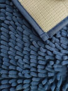 1pc Chenille Bathroom Mat - Dusty Blue - View 3