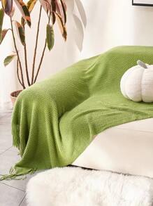 1 Rìa Trang Trí Chăn Ném, Vải Hiện Đại Ném Chăn Cho Ghế Dài Và Giường - màu xanh lá - Xem 4