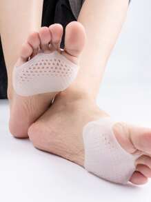 蹠骨腳墊，2入組軟凝膠可重複使用透氣套墊，耐磨腳墊，男女前腳緩衝鞋墊