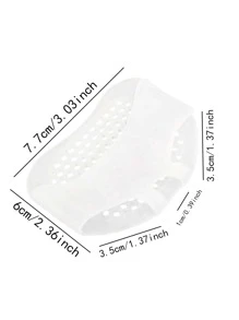 蹠骨腳墊，2入組軟凝膠可重複使用透氣套墊，耐磨腳墊，男女前腳緩衝鞋墊