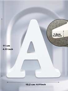 1入組木製裝飾工藝品現代字母設計家居裝飾品