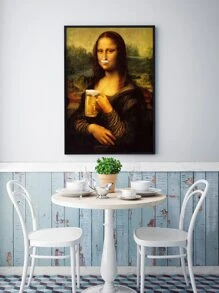 人像圖案無框畫 - 彩色 - 查看 3