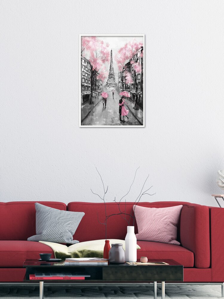 Eiffel Tower Print Unframed Painting,Wall Art,Canvas,Poster - Multicolor - View 6