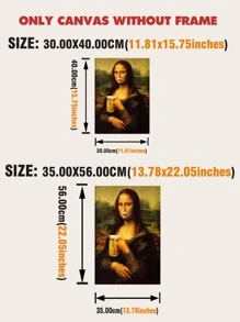 人像圖案無框畫 - 彩色 - 查看 6