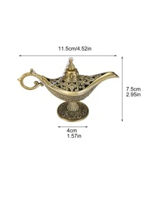 1入組鋁製香爐復古設計家用香爐 - 銅色 - 查看 2