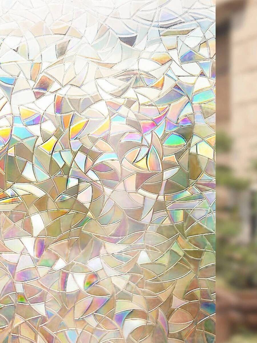 1 Miếng Dán Kính Tĩnh Điện Màu Đen Mờ Riêng Tư Cho Gia Đình - Nhiều màu - Xem 1