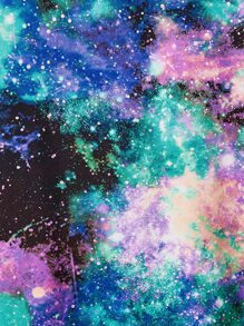 Manfinity VCAY Men Plus Reflective Galaxy Print Tee - Multicolor - View 3