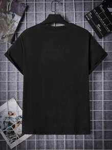 Manfinity RebelGame Men Cartoon Graphic Tee - Black - View 3