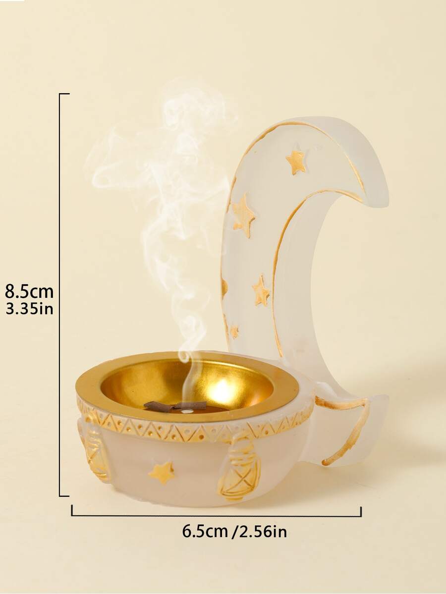 1pc Moon Shaped Incense Burner SHEIN UK