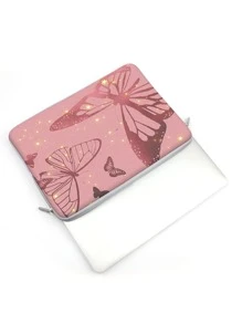 13英寸蝴蝶圖案電腦包 - 彩色 - 查看 3