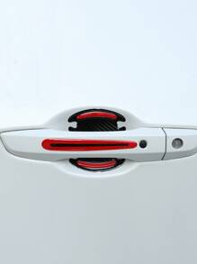 8張反光車門把手貼紙 - 紅色 - 查看 1