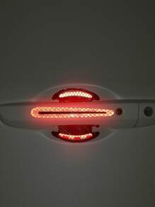 8張反光車門把手貼紙 - 紅色 - 查看 2