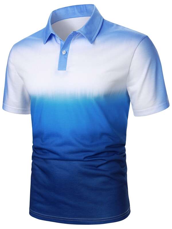 Manfinity Homme Men Ombre Polo Shirt SHEIN USA