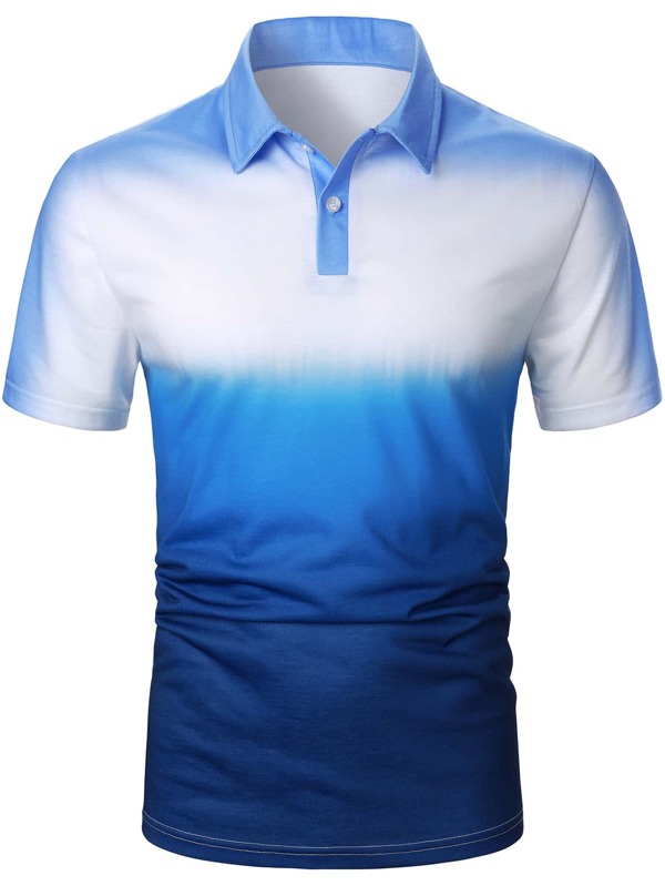 Manfinity Homme Men Ombre Polo Shirt SHEIN USA
