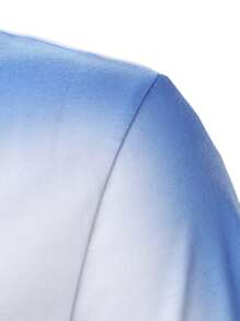 Manfinity Homme 男士漸層POLO衫 - 藍白色 - 查看 7