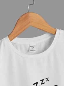 SHEIN Boys Panda & Plaid Print Snug Fit PJ Set - Multicolor - View 6