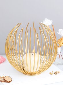 1 pièce Bougeoir en métal de mariage, décoration de cour extérieure, décoration de bureau, tasse à bougie d'aromathérapie, dîner aux chandelles, ambiance de la pièce, convient pour le mariage, les réunions de famille, les fêtes, les aveux, la décoration de table, les cadeaux