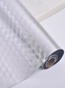 1pc Kitchen Oil-proof Sticker - Silver - View 3