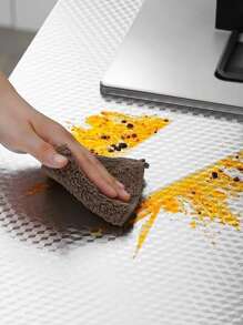 1pc Kitchen Oil-proof Sticker - Silver - View 7