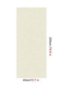 1 件纯色墙纸，40x200cm 自粘墙贴，用于家庭装饰，翻新贴纸剥离墙板，墙纸，壁纸，春季装饰品让您的家焕然一新，拉玛装饰贴纸 - 米色 - 查看 4